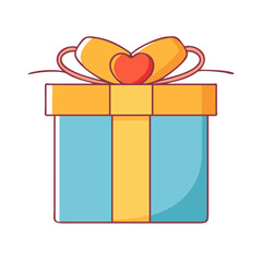 gift box icon, gift box vector illustration-simple illustration of gift box, perfect for gift box logos and icons