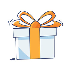 gift box icon, gift box vector illustration-simple illustration of gift box, perfect for gift box logos and icons