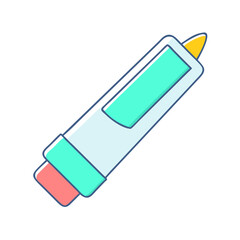 glue stick icon, glue stick vector illustration-simple illustration of glue stick, perfect for glue stick logos and icons