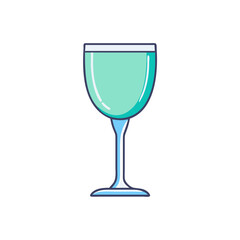 goblet icon, goblet vector illustration-simple illustration of goblet, perfect for goblet logos and icons