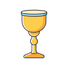 goblet icon, goblet vector illustration-simple illustration of goblet, perfect for goblet logos and icons