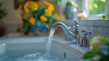 Concept of Water Saving at Home