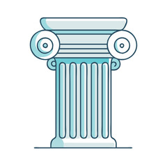 greek column icon, greek column vector illustration-simple illustration of greek column, perfect for greek column logos and icons