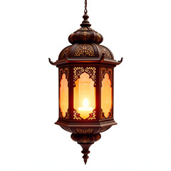 Fototapeta premium Ramzan Lantern isolated on a white background
