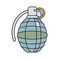 grenade icon, grenade vector illustration-simple illustration of grenade, perfect for grenade logos and icons