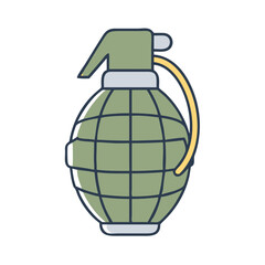 grenade icon, grenade vector illustration-simple illustration of grenade, perfect for grenade logos and icons