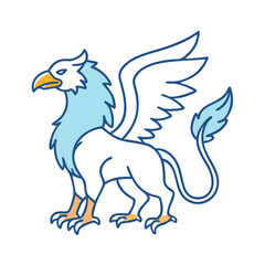 griffin icon, griffin vector illustration-simple illustration of griffin, perfect for griffin logos and icons
