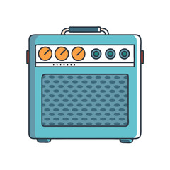 guitar amp icon, guitar amp vector illustration-simple illustration of guitar amp, perfect for guitar amp logos and icons