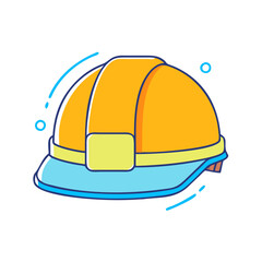 hard hat icon, hard hat vector illustration-simple illustration of hard hat, perfect for hard hat logos and icons