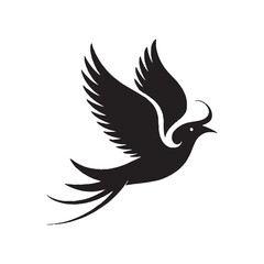 Obraz premium Birds silhouette vector image