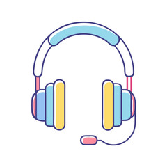 headphones icon, headphones vector illustration-simple illustration of headphones, perfect for headphones logos and icons