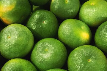 Pomelo, Sweetie or Oroblanco, at the fruit and vegetable market.