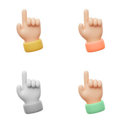 3D Illustration of a hand Gesture