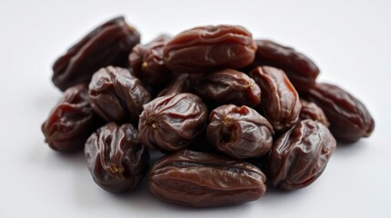 Obraz premium Kurma Tunisia dates presented gracefully and elegantly, emphasizing refined features and textures. The image evokes 