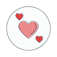 heart symbol icon, heart symbol vector illustration-simple illustration of heart symbol, perfect for heart symbol logos and icons