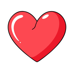 heart valentine s day icon, heart valentine s day vector illustration-simple illustration of heart valentine s day, perfect for heart valentine s day logos and icons