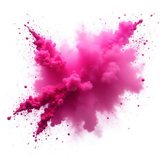 pink ink splash on white background