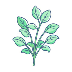 herb plant icon, herb plant vector illustration-simple illustration of herb plant, perfect for herb plant logos and icons