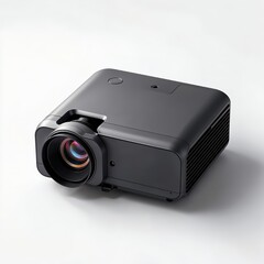 black projector on white background