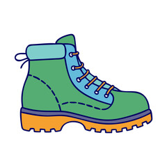 hiking boots icon, hiking boots vector illustration-simple illustration of hiking boots, perfect for hiking boots logos and icons