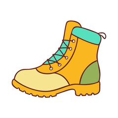 hiking boots icon, hiking boots vector illustration-simple illustration of hiking boots, perfect for hiking boots logos and icons
