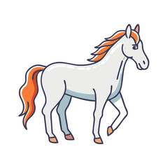 horse icon, horse vector illustration-simple illustration of horse, perfect for horse logos and icons