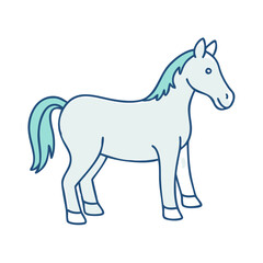 horse icon, horse vector illustration-simple illustration of horse, perfect for horse logos and icons