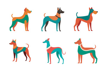 Cute Dog Illustration Bundle  perfect for pet-themed designs, greeting cards, children's projects, and creative artwork.