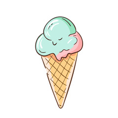 ice cream cone icon, ice cream cone vector illustration-simple illustration of ice cream cone, perfect for ice cream cone logos and icons