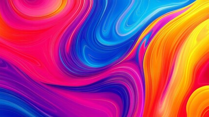 Vibrant psychedelic patterns with rainbow hues.