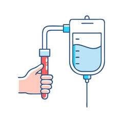 iv drip icon, iv drip vector illustration-simple illustration of iv drip, perfect for iv drip logos and icons