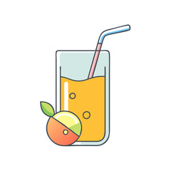 juice icon, juice vector illustration-simple illustration of juice, perfect for juice logos and icons