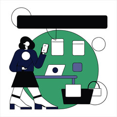 ECommerce vector @ illustration design art