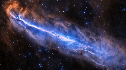 Obraz premium Vast cosmic scene with swirling nebulae