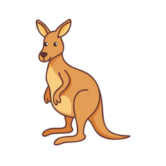 kangaroo icon, kangaroo vector illustration-simple illustration of kangaroo, perfect for kangaroo logos and icons