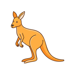 kangaroo icon, kangaroo vector illustration-simple illustration of kangaroo, perfect for kangaroo logos and icons