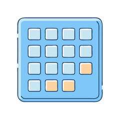 keypad icon, keypad vector illustration-simple illustration of keypad, perfect for keypad logos and icons