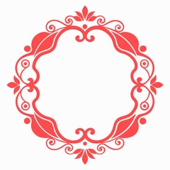 Filigree frames border vintage frame vector illustration