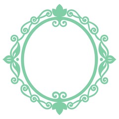 Filigree frames border vintage frame vector illustration