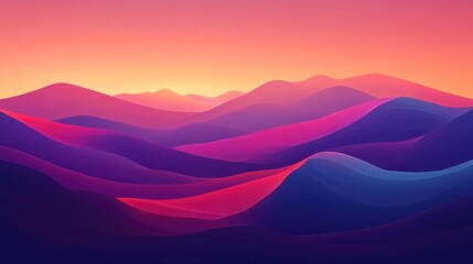A digital landscape of overlapping layers and gradients, creating a sense of depth and intrigue for modern visual storytelling, Generative AI