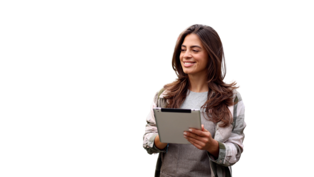 Beautiful owner of a gardening center managing work - Powered by Adobe