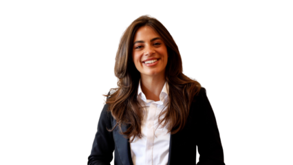 Portrait of a young businesswoman smiling