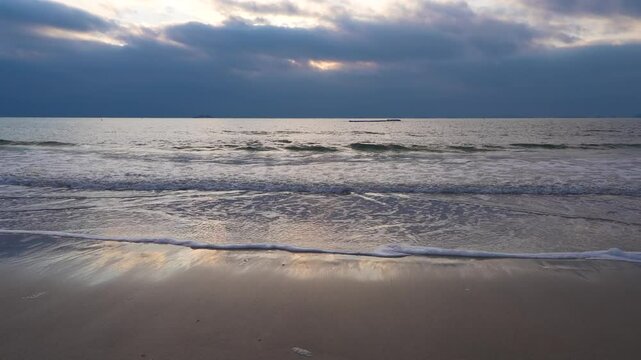 seascape at the beach during sunset