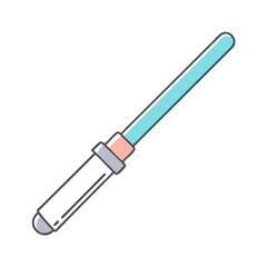 light saber icon, light saber vector illustration-simple illustration of light saber, perfect for light saber logos and icons