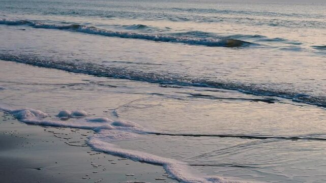seascape at the beach during sunset