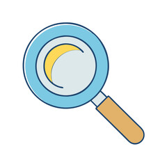 magnifying glass icon, magnifying glass vector illustration-simple illustration of magnifying glass, perfect for magnifying glass logos and icons