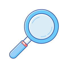 magnifying glass icon, magnifying glass vector illustration-simple illustration of magnifying glass, perfect for magnifying glass logos and icons