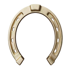 Horseshoe gold isolated on white, transparent. Talisman good luck and fortune symbol © Rawf8