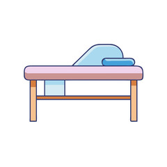 massage table icon, massage table vector illustration-simple illustration of massage table, perfect for massage table logos and icons