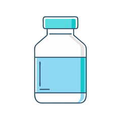 medicine bottle icon, medicine bottle vector illustration-simple illustration of medicine bottle, perfect for medicine bottle logos and icons